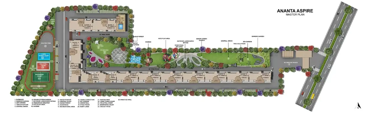 Ananta Aspire Zirakpur Master Plan